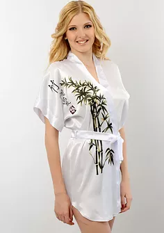 Легкий халат кимоно с поясом